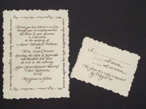 calligraphy, lettering, invitation