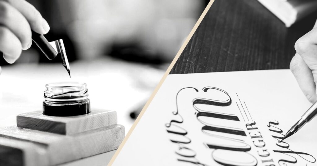 hand lettering and calligraphy- what's the difference.